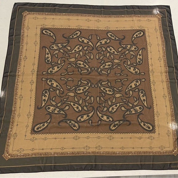 Chocolate brown Bianca Nygard Scarf 32 X 32 Inches - Picture 6 of 15